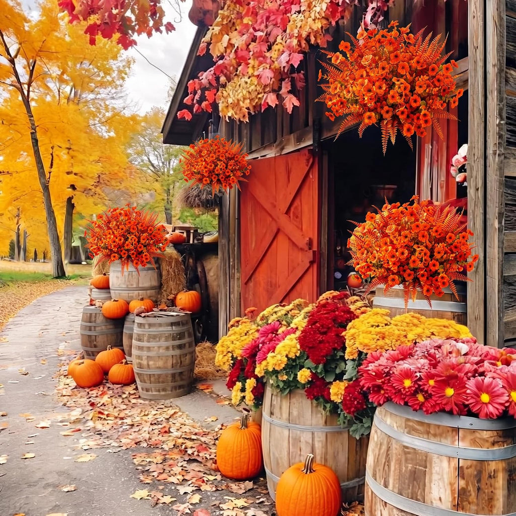 Artificial Fall Mums, 24 Bundles – view 4