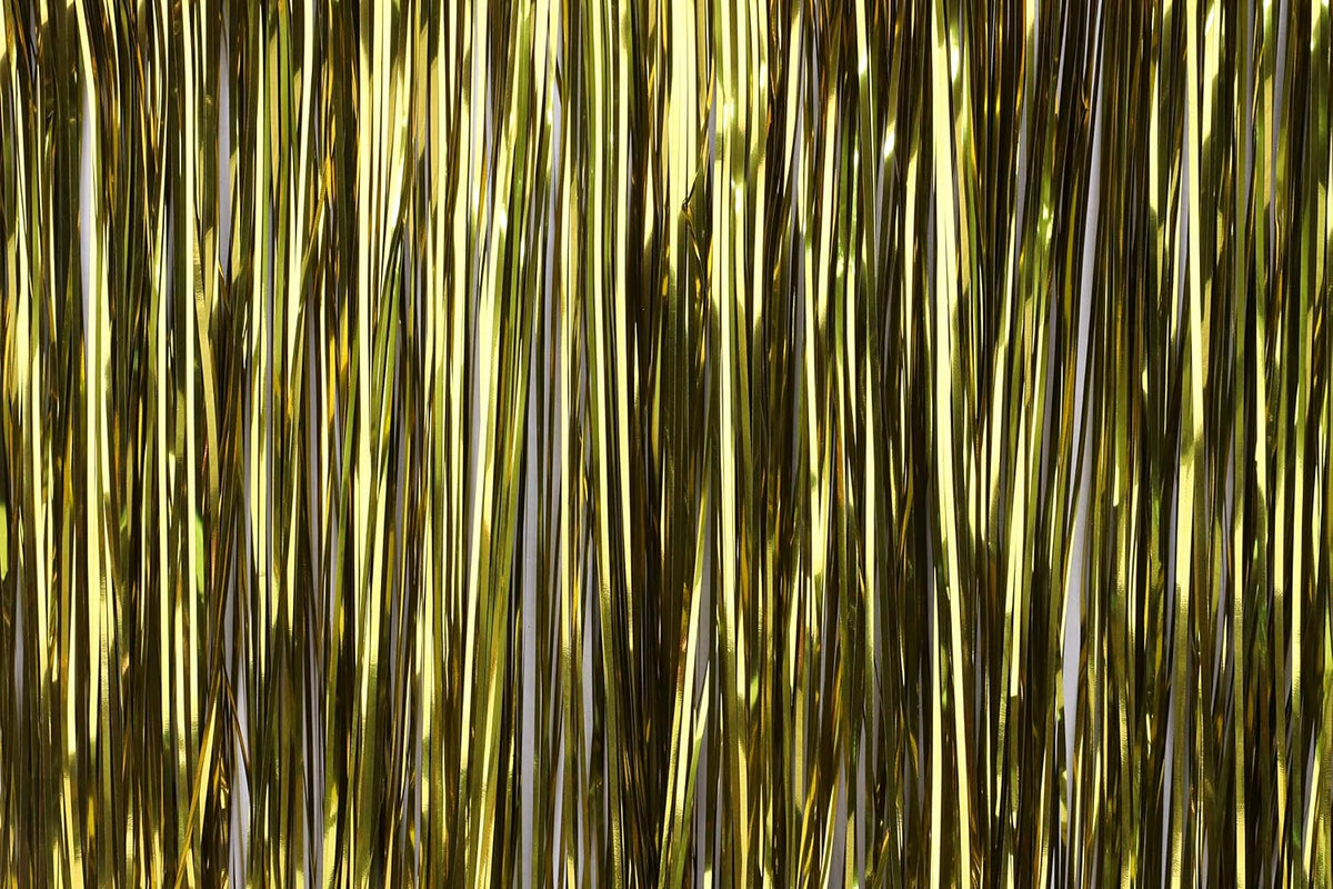 Lametta Icicle Tinsel Strands, Gold – view 2