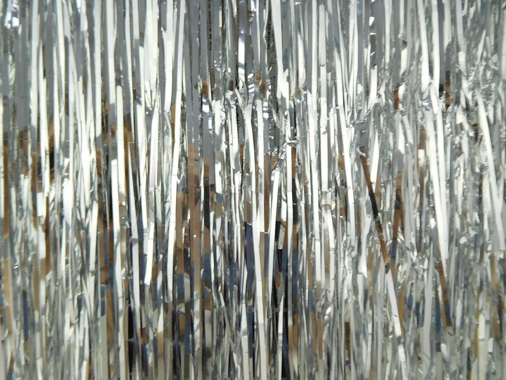 Lametta Icicle Tinsel Strands, Silver – view 3
