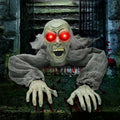 Halloween Groundbreaker Halloween Decorations Zombie with Sound and Flashing Eyes,Outdoor Scary Halloween Yard Decorations
