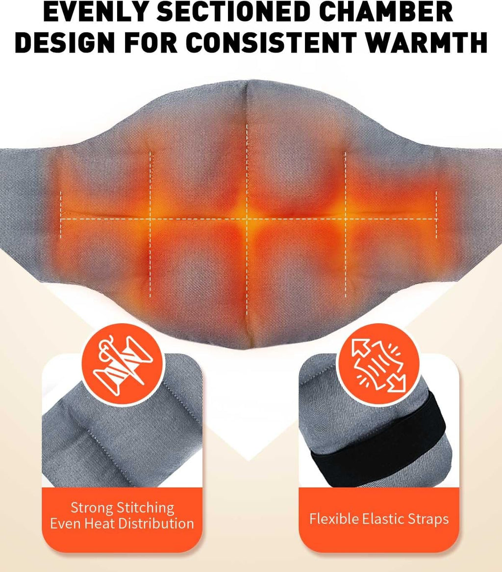 Heating Pad Microwavable for Neck and Shoulders, 29 * 8" Moist Heating Pad, Heated Neck Wrap, Microwave Warmer