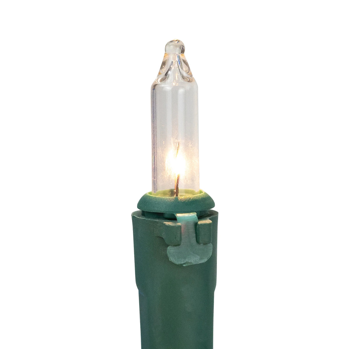Mini Incandescent Christmas Lights, Blue & Clear, 100 Count, Green Wire – view 5