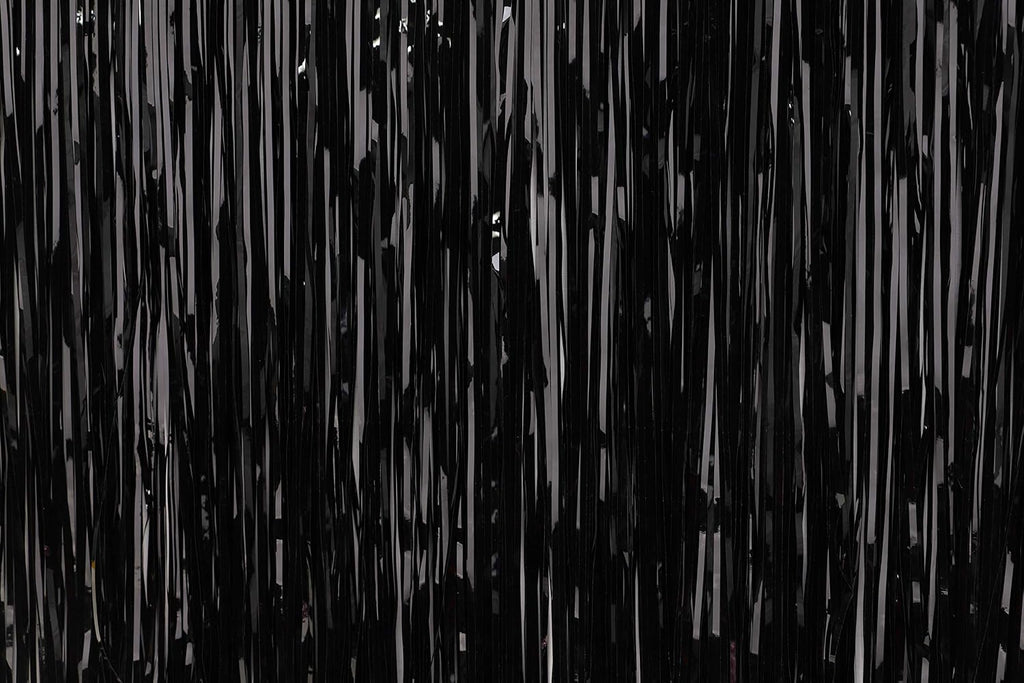 Lametta Icicle Tinsel Strands, Black – view 2