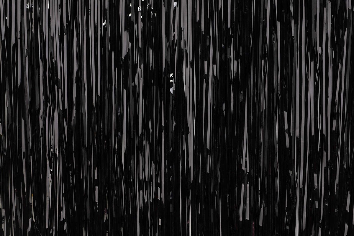 Lametta Icicle Tinsel Strands, Black – view 2