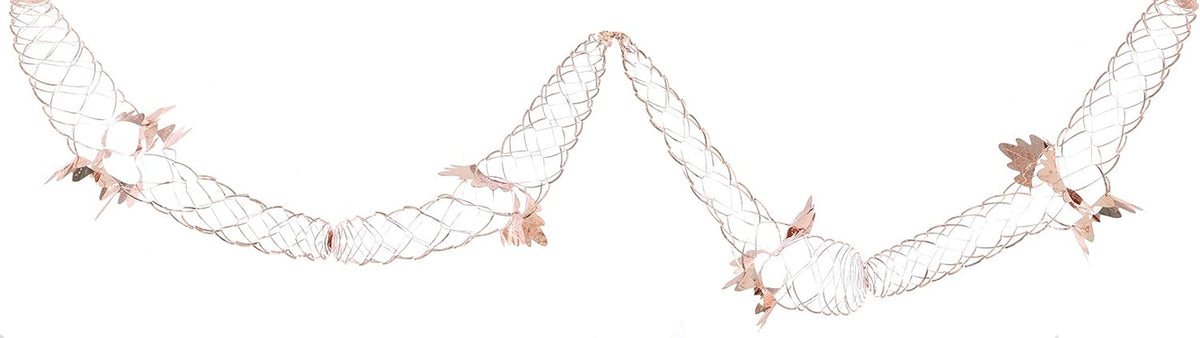 Foil Ceiling Garlands, Rose Gold, 9 ft, Pack of 2 – view 2