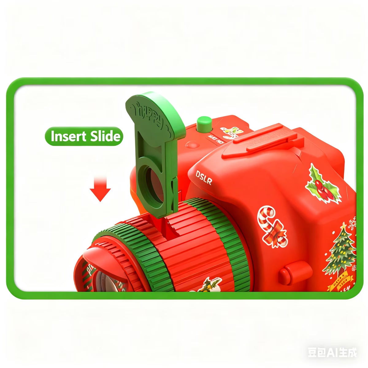 Christmas Projection Camera Night Light Educational Projector with Colorful Images for Holiday Christmas Decorations Learning Fun Indoor Outdoor Holiday Party Decorations