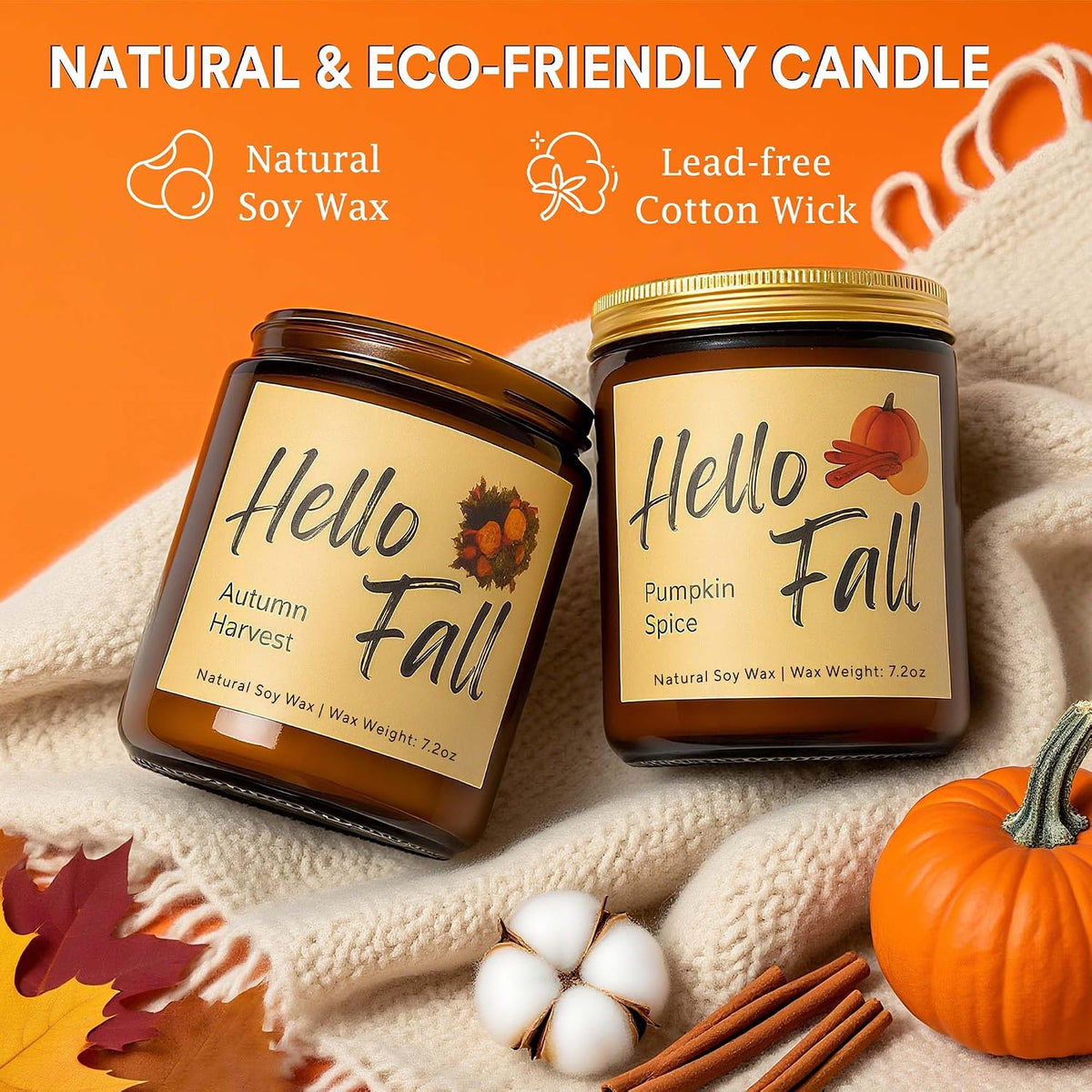 Hello Fall Soy Candle Set of 4 – view 4