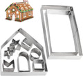 Gingerbread House Cookie Cutter Set - 3D Christmas Cookie Cutters - 10Pcs Gingerbread House Kit for Christmas, Halloween, Holiday, Winter (Gift Package)