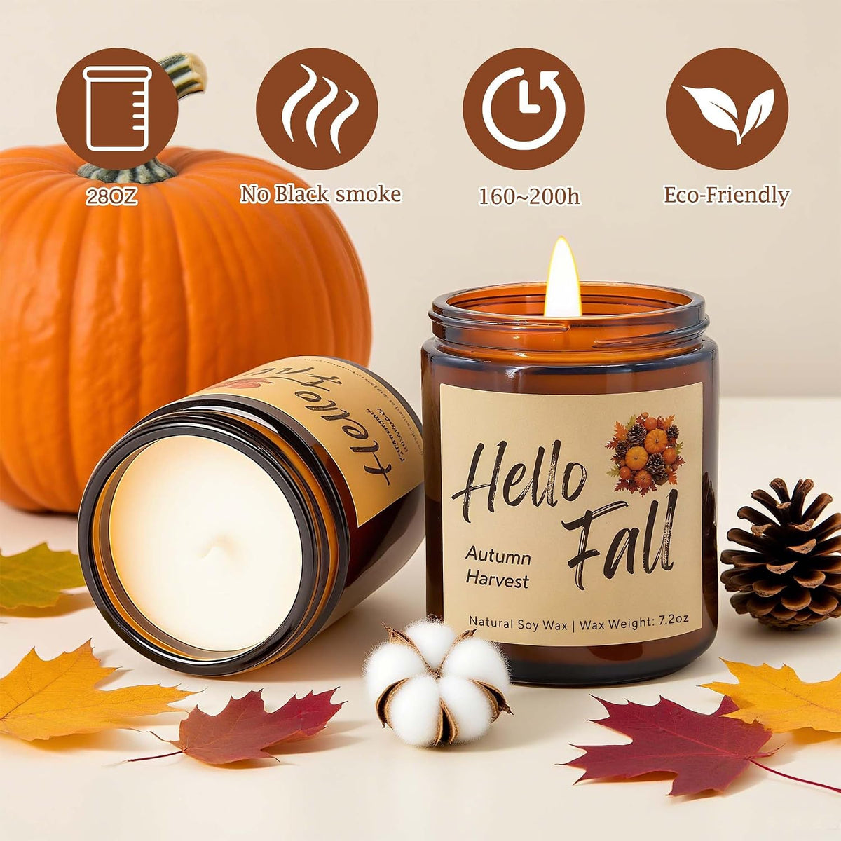 Hello Fall Soy Candle Set of 4 – view 2