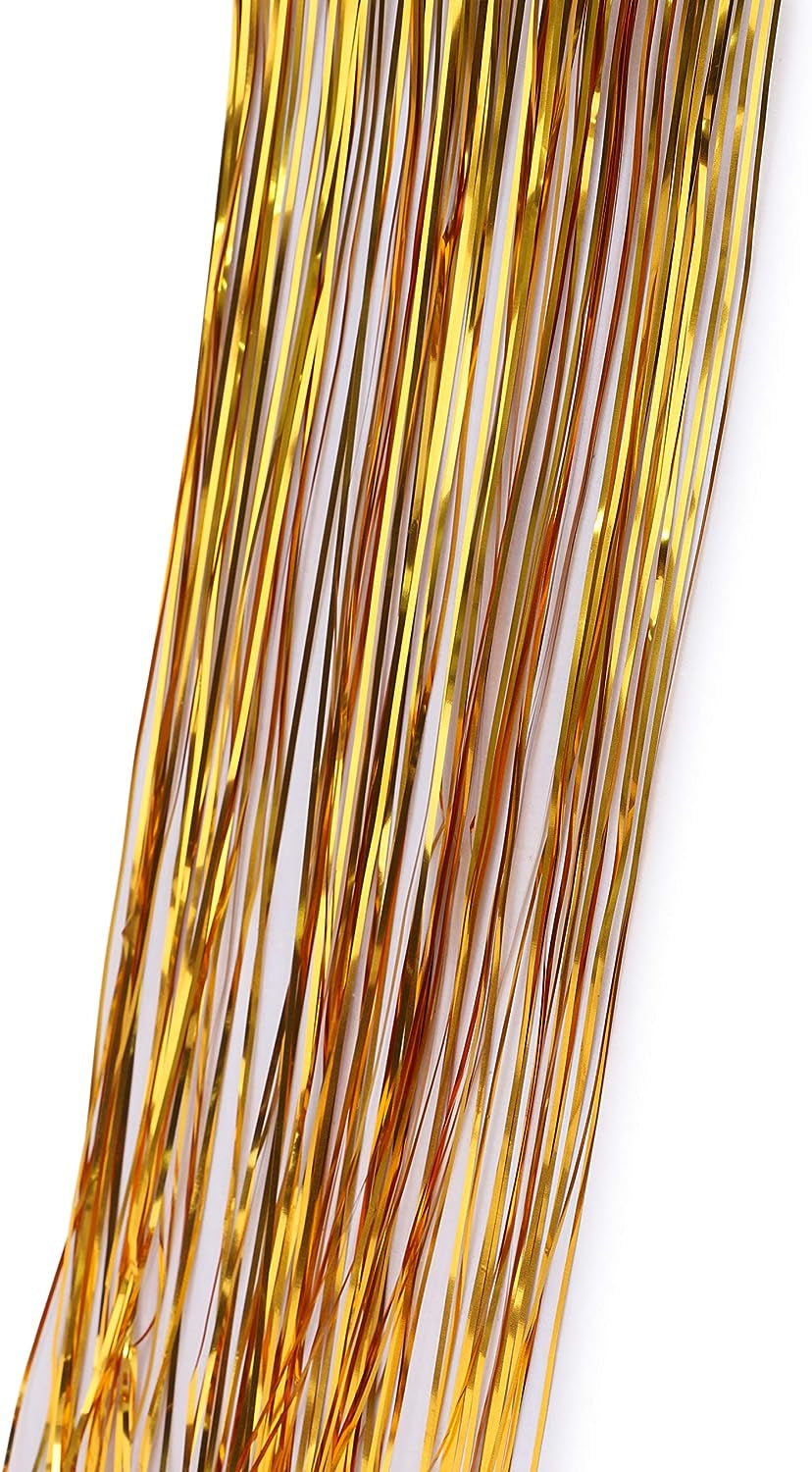 Lametta Icicle Tinsel Strands, Copper – view 3