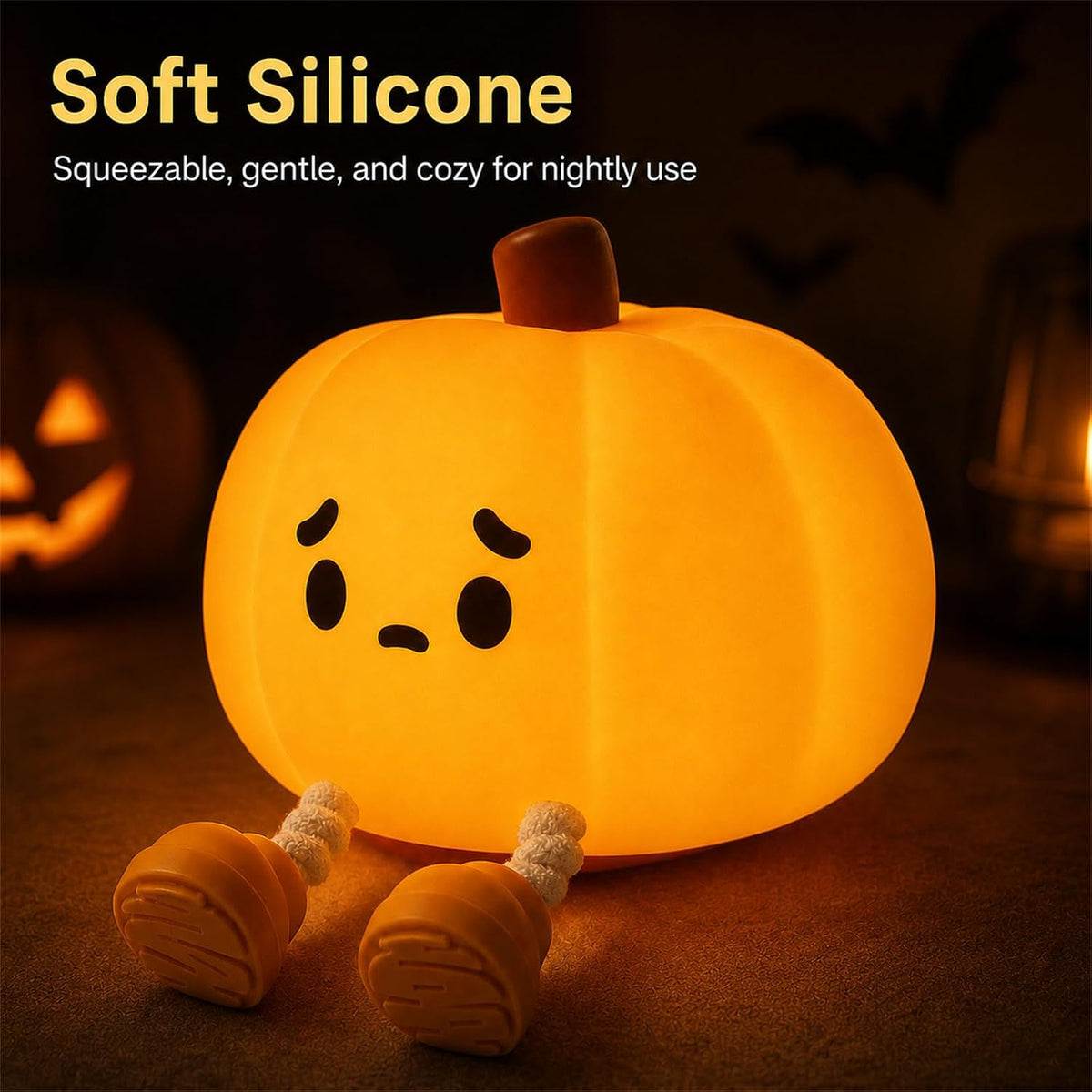 Halloween Pumpkin Night Light Official Licensed Genuine Halloween Gifts