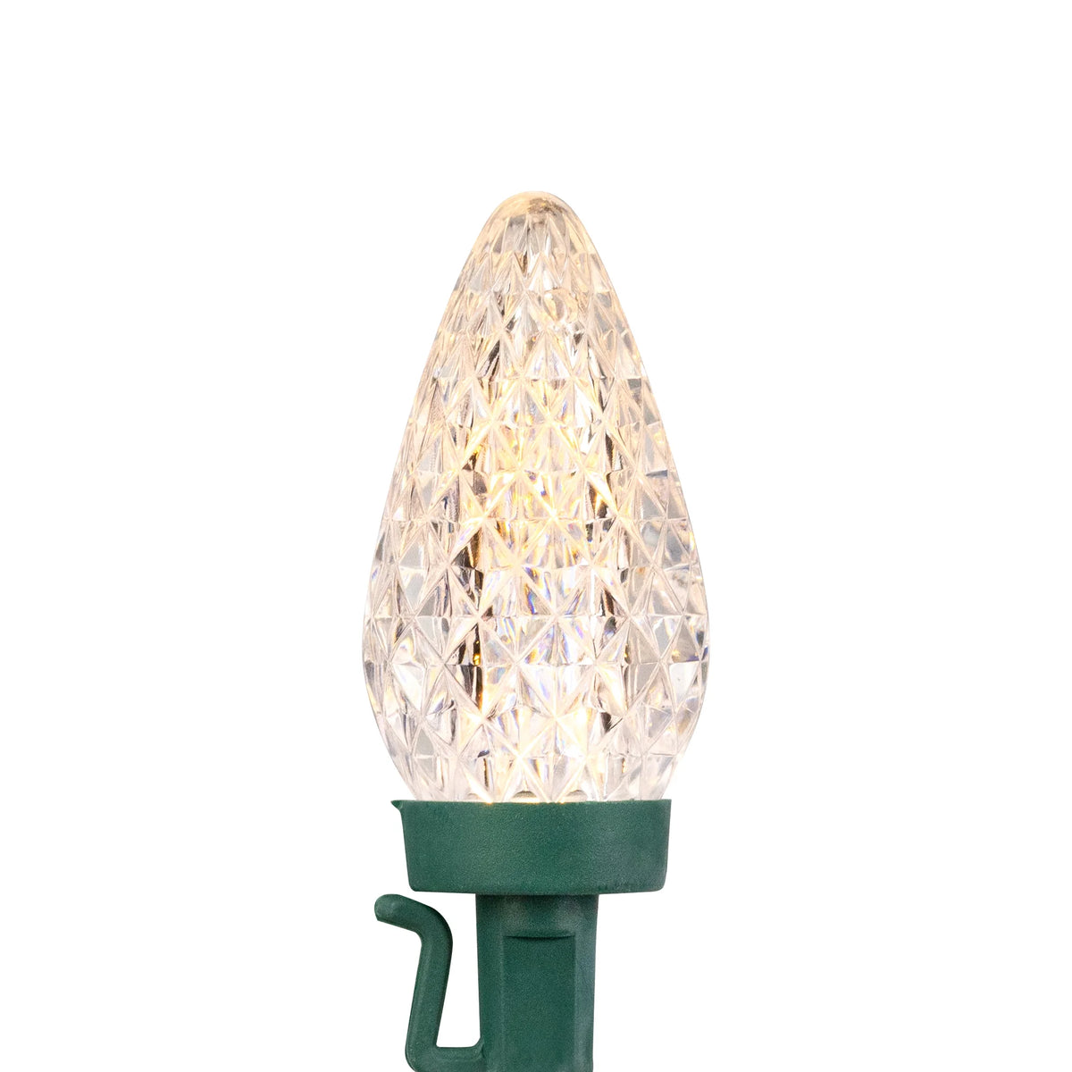 LED Faceted C9 Christmas Lights, Warm White, 100 Count, 66 ft – view 7