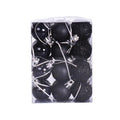 Mini Flocked Ball Ornaments, Set of 24