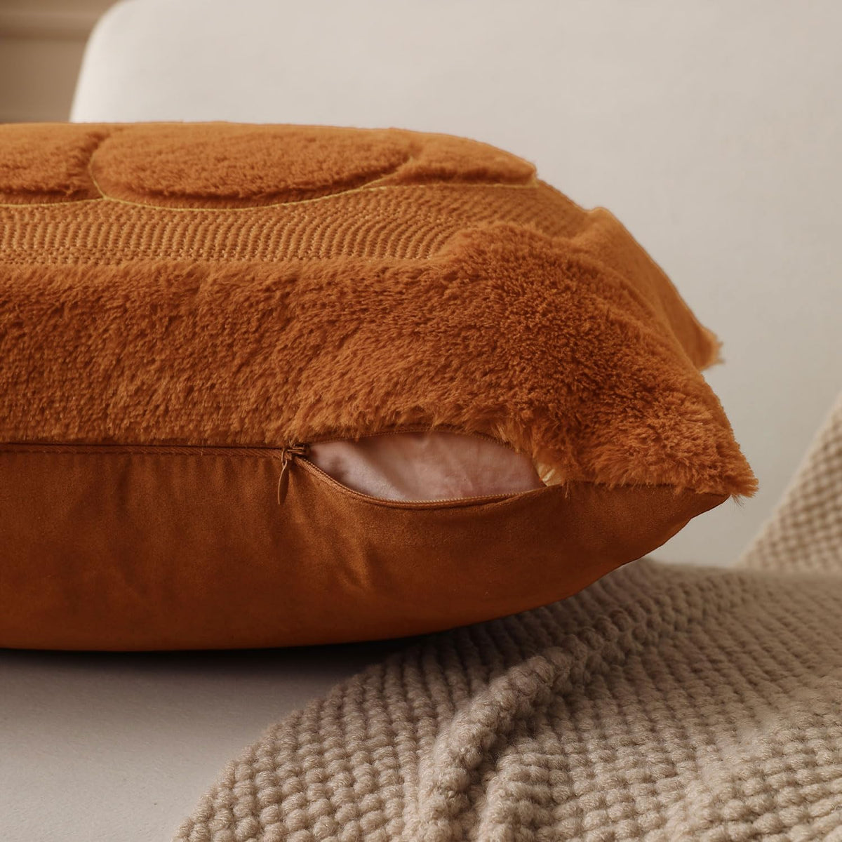 Rust Pumpkin Pillow Covers, 18×18, Set of 2 – view 4