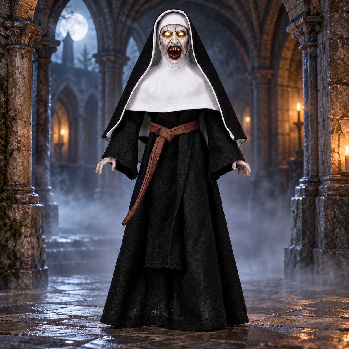 Spooky Drone - The Nun flying ghost