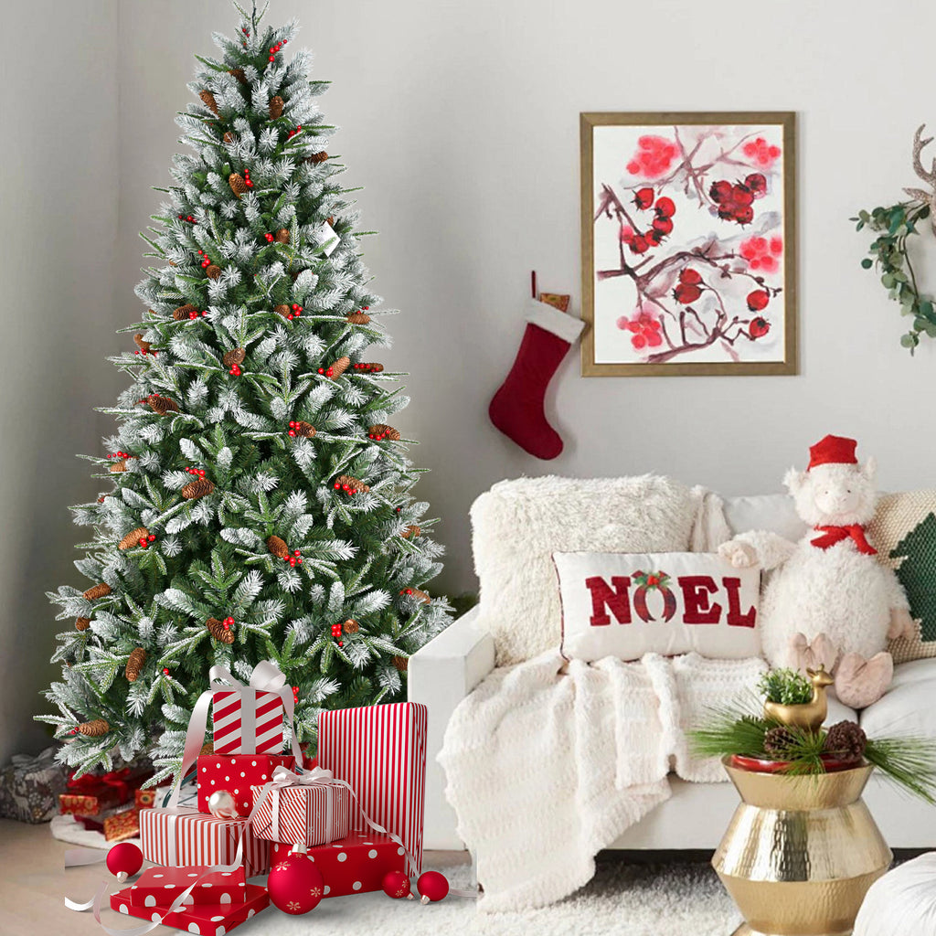 Artificial Christmas Tree with Berries & Pine Cones – view 2