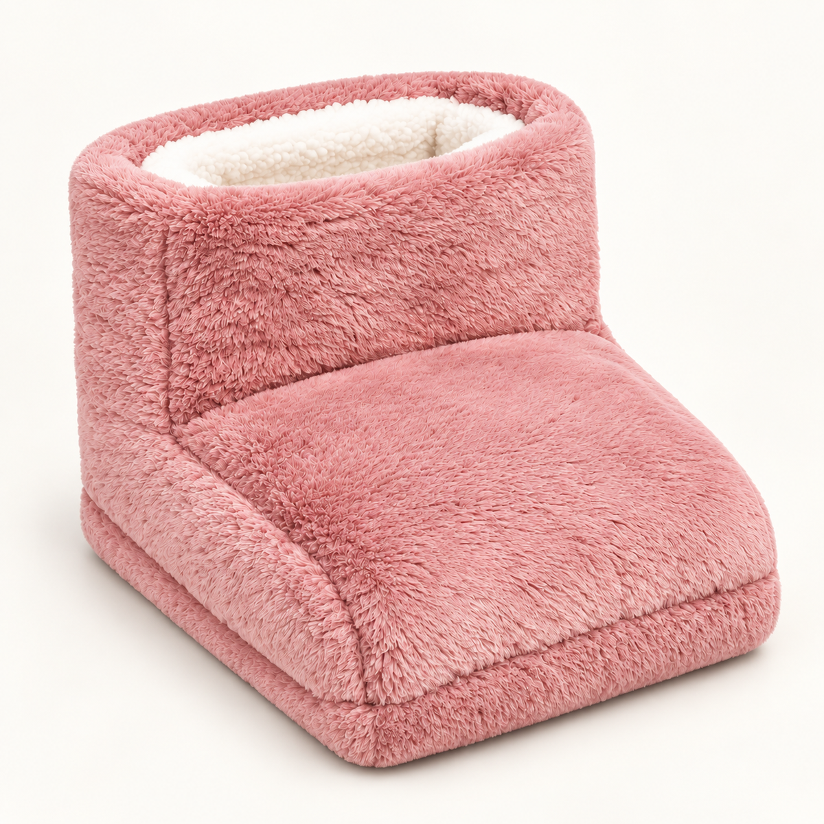 Warmelle heated foot warmer in soft pink