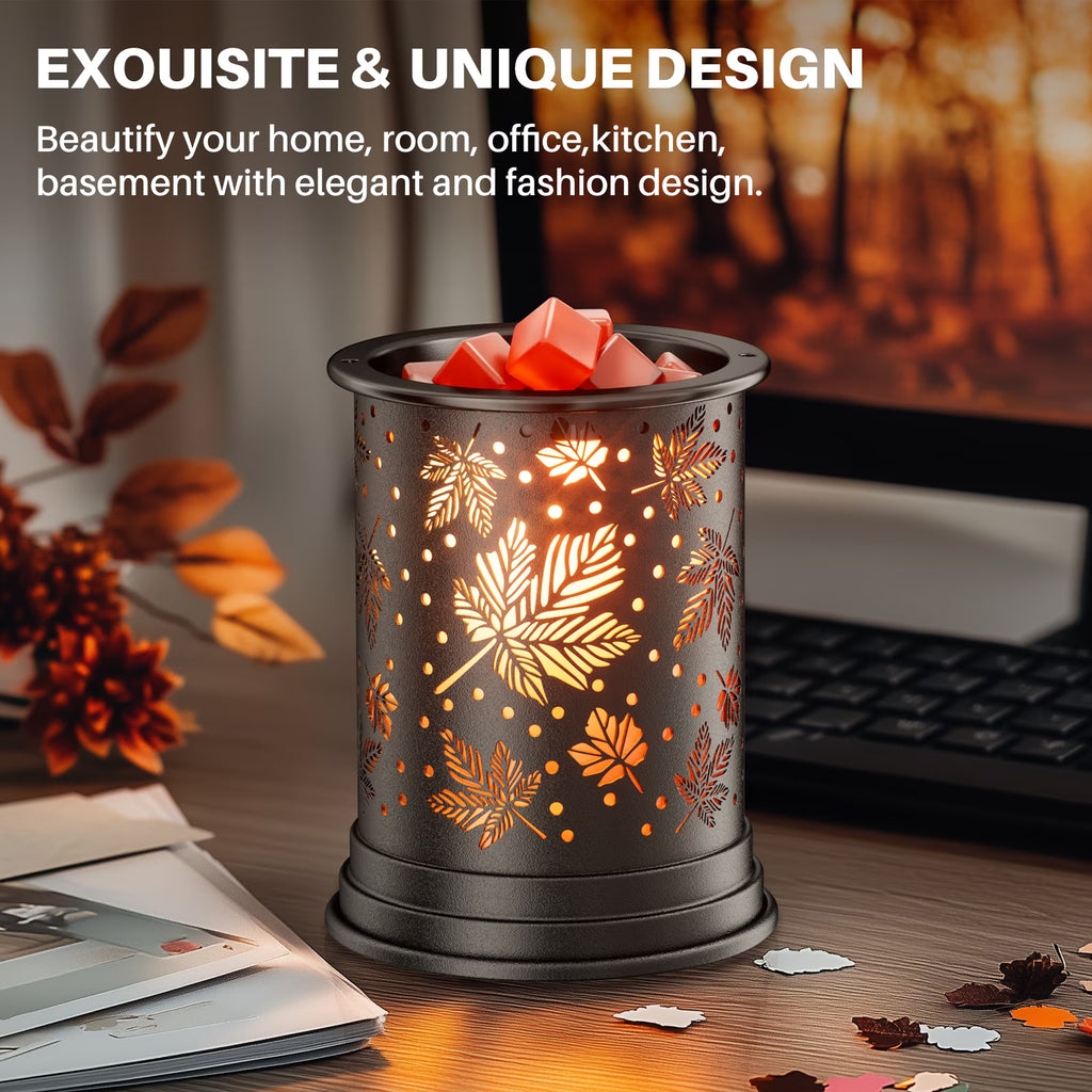 Electric Wax Melt Warmer,  Metal Wax Warmer, Scented Candle Wax Burner for Gift