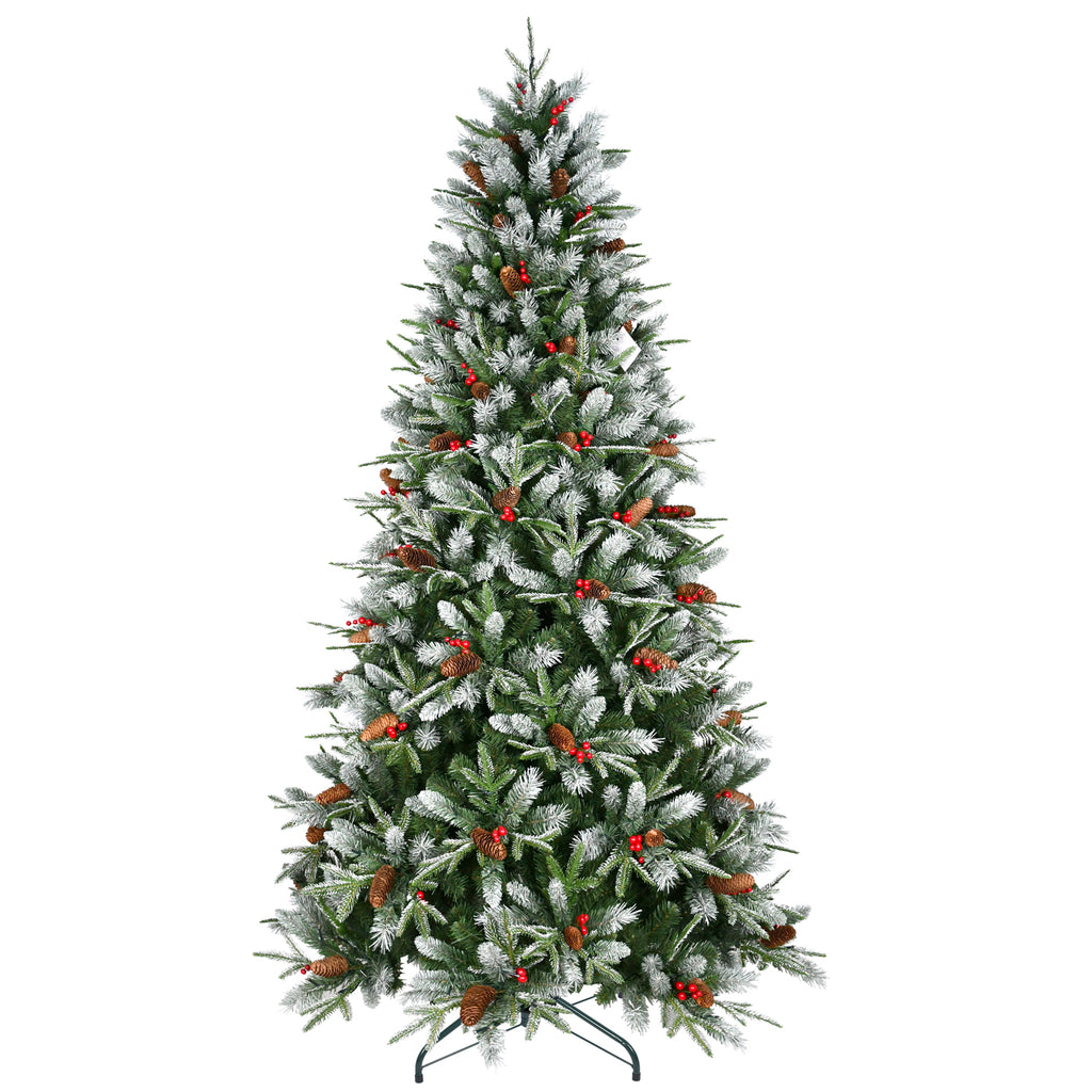 Artificial Christmas Tree with Berries & Pine Cones – view 3