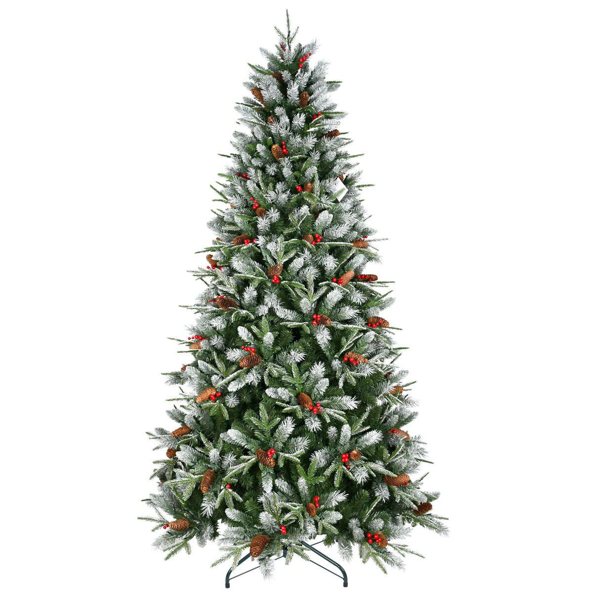 Artificial Christmas Tree with Berries & Pine Cones – view 3