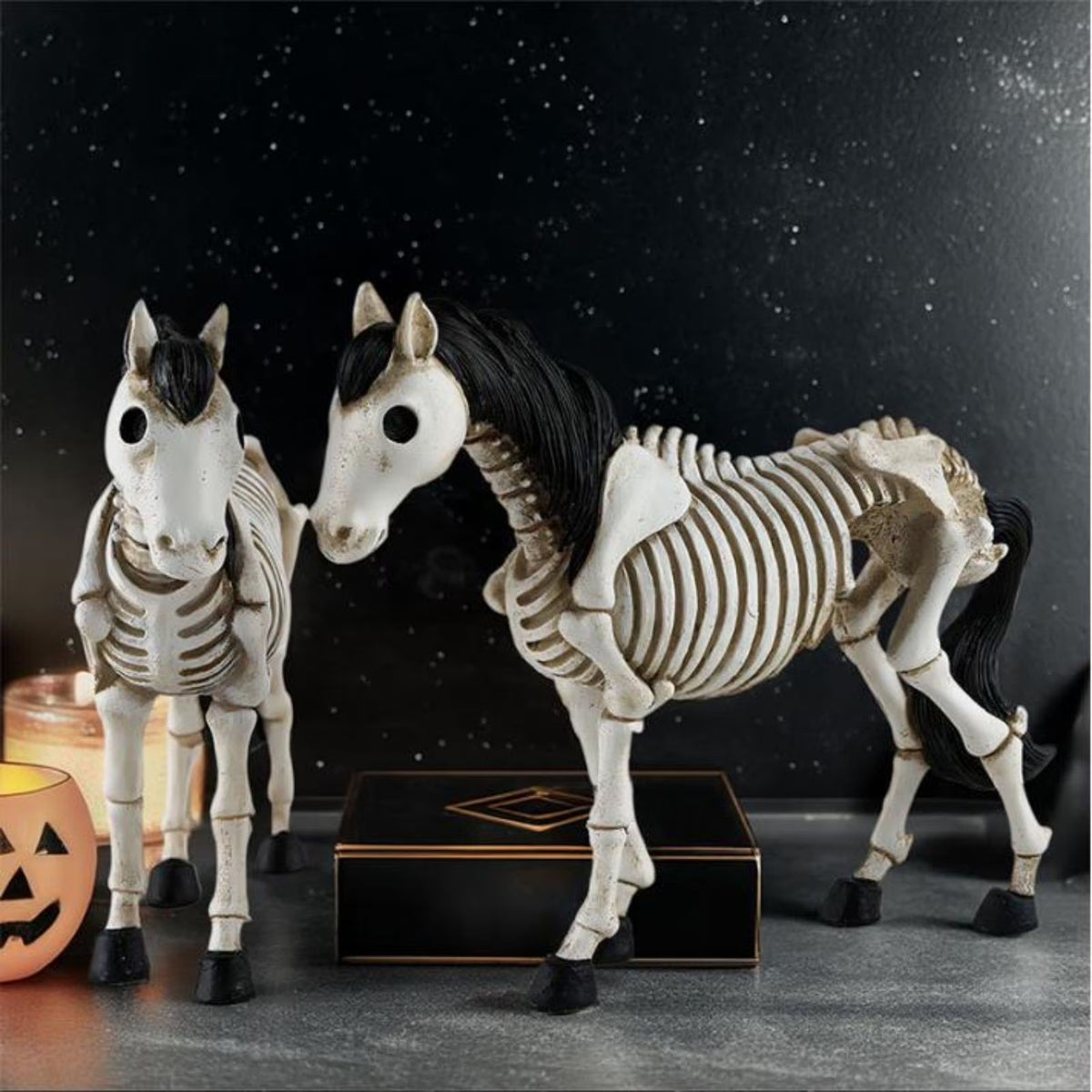 Amlbb Halloween Decorations Outdoor Halloween New Style Skeleton Horse Decoration Home Desktop Personality Decoration Gift Resin Decoration Halloween Decor on Clearance