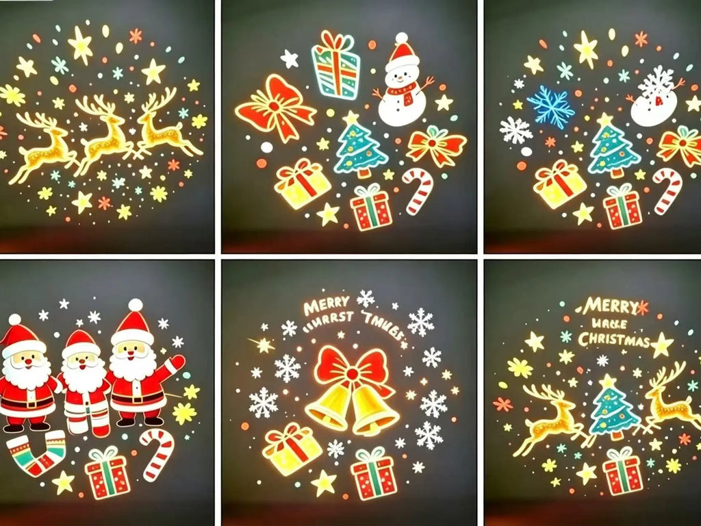 2026 New USB Plug-In Christmas Projector Night Light, 6+ Holiday Pattern Ceiling Lamp, Warm LED Christmas Tree Room Decor for Bedroom, Party & Holiday Gifts