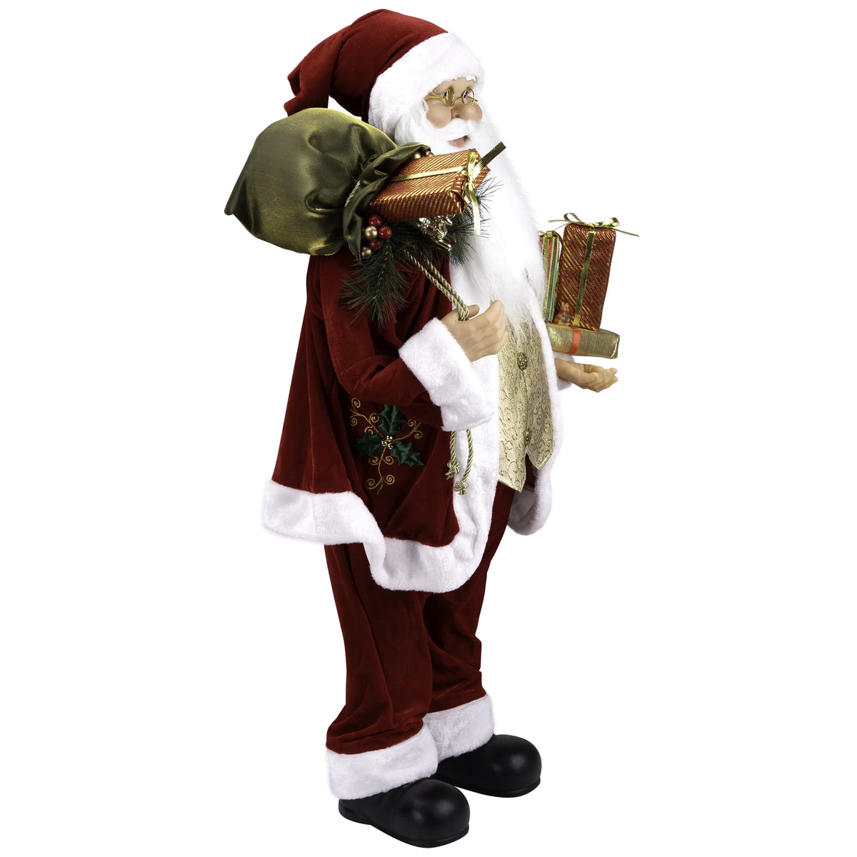 Holly Berry Santa Figure with Presents, 36" – view 3