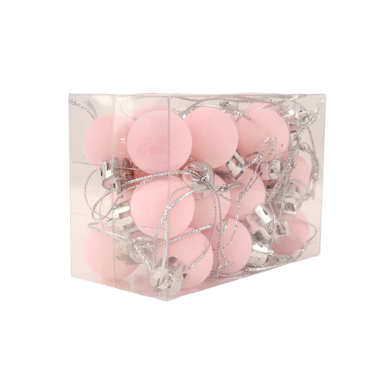 Mini Flocked Ball Ornaments, Set of 24 – view 7