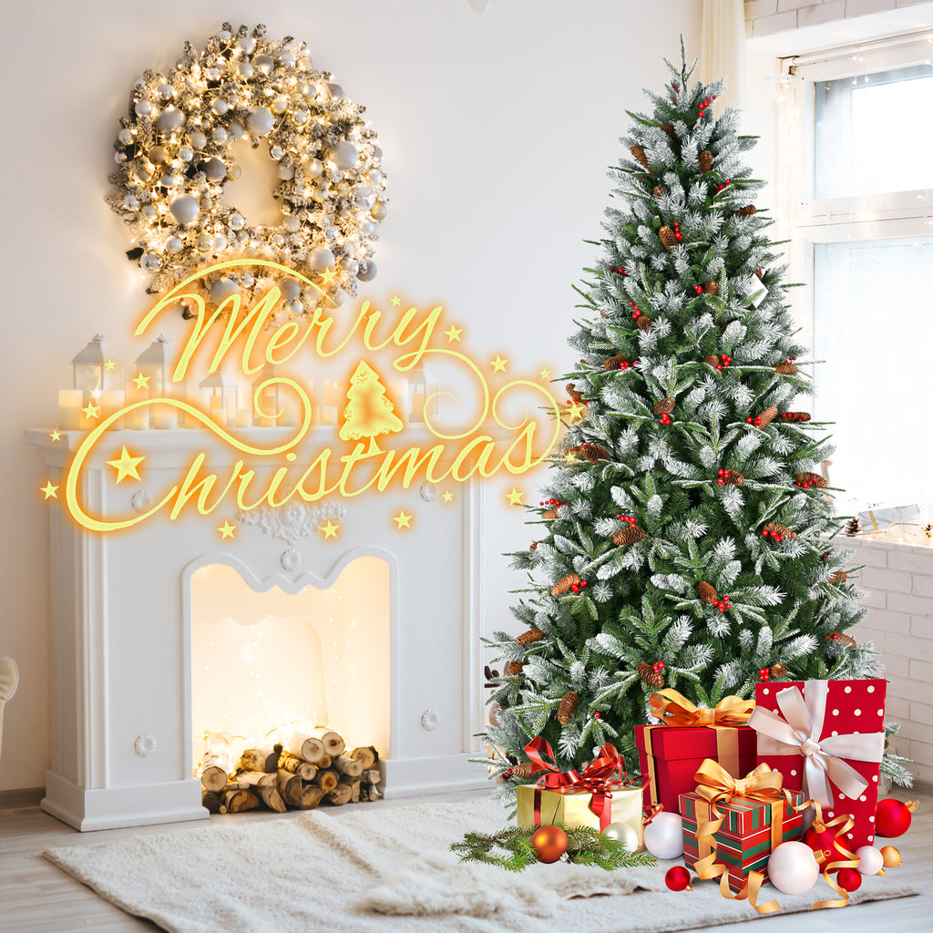 Artificial Christmas Tree with Berries & Pine Cones – view 10