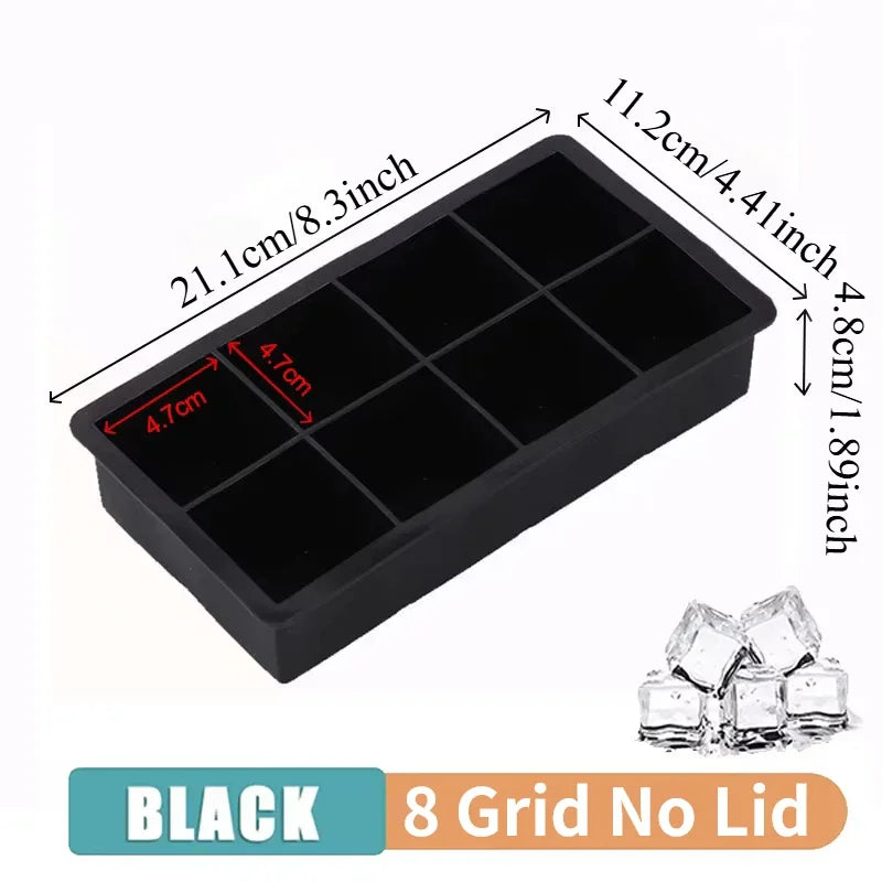 Safe Silicone Ice Cube Molds with Lid Spherical Ice Molds Reusable Whiskey Ice Cube Molds Cocktail Freezer DIY Homemade Barware