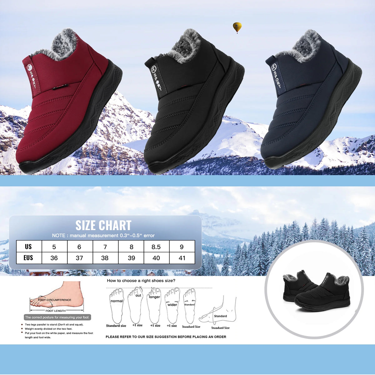 Women's Faux Fur-Lined Snow Boots – view 5