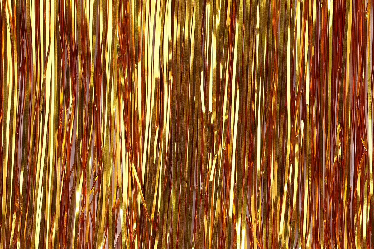 Lametta Icicle Tinsel Strands, Copper – view 2