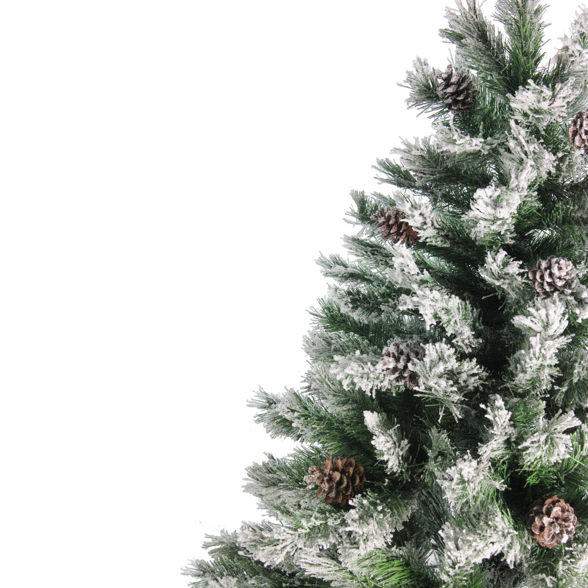 Flocked Angel Pine Artificial Christmas Tree, 6 ft, Unlit – view 4