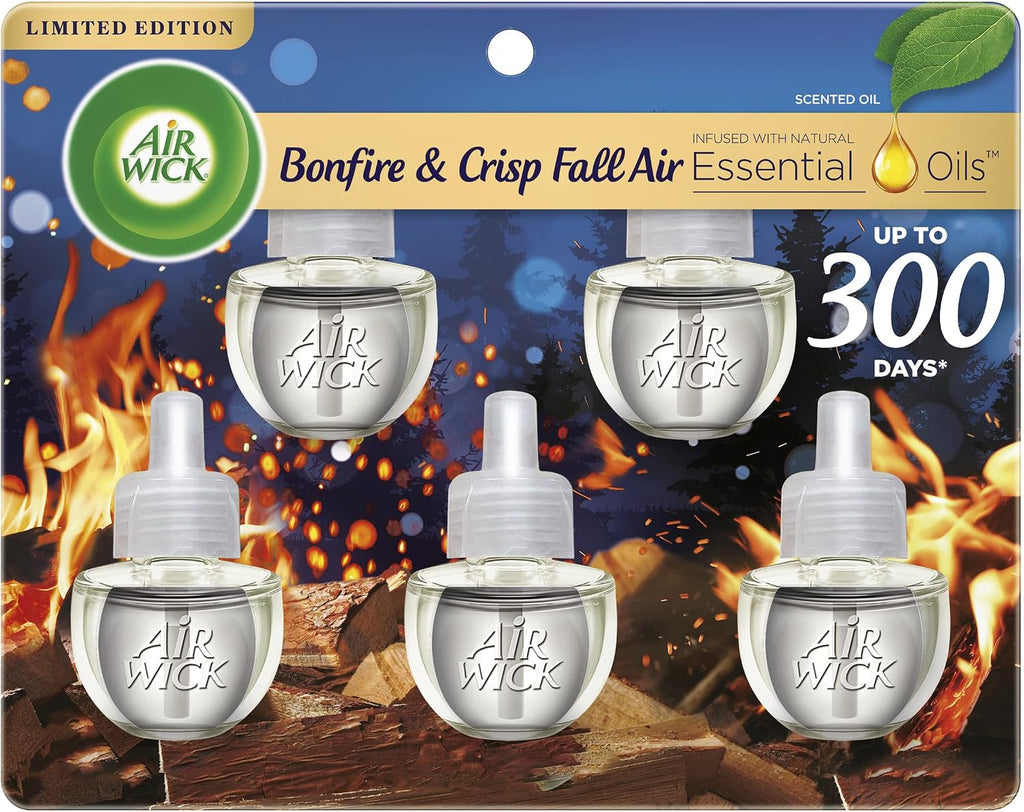 Bonfire & Crisp Fall Air Plug-In Refills, 6-Pack