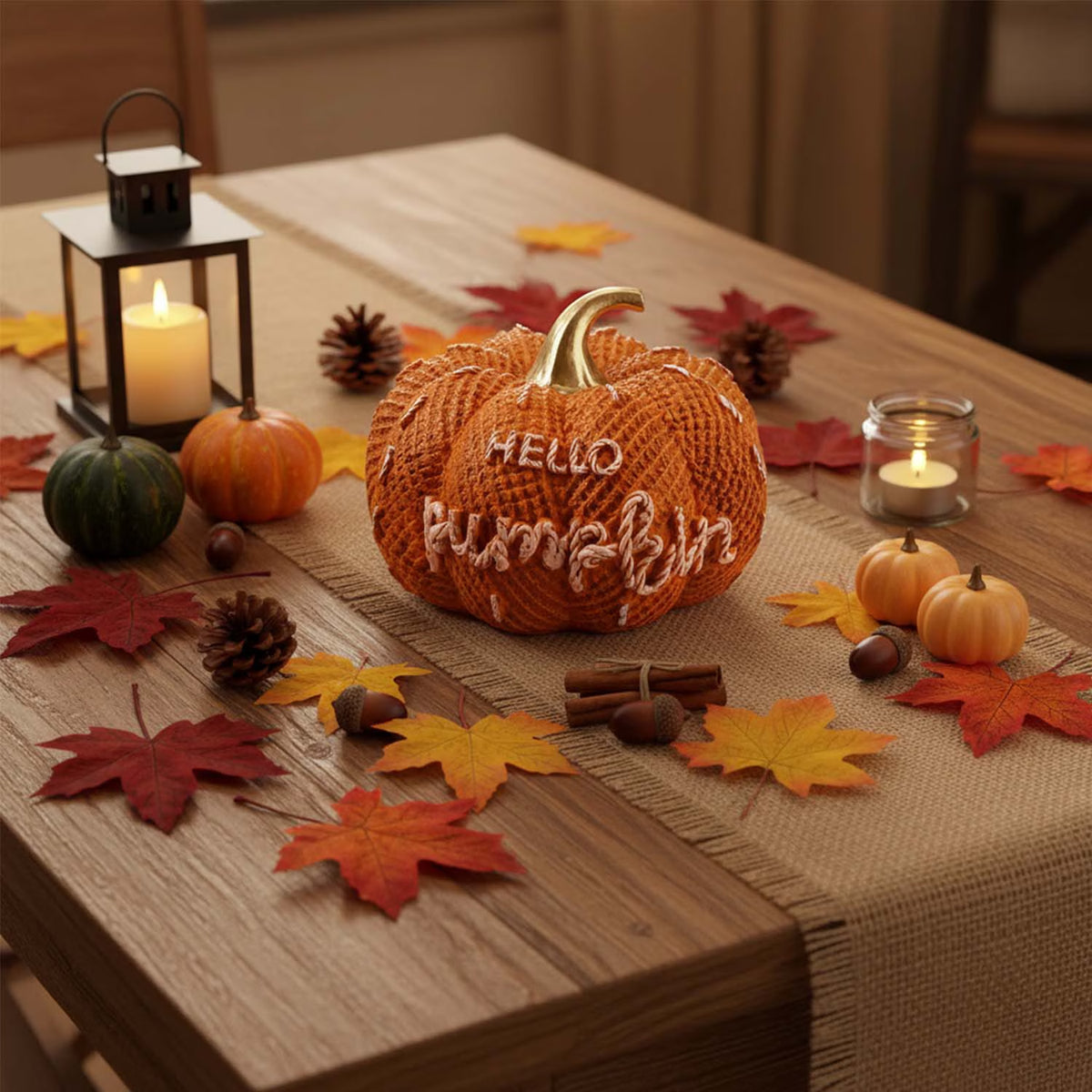 Fall Decorations for Home, Pumpkin Decor for Thanksgiving Decoration, Autumn Pumpkin Table Decor for Thanksgiving Home Decor