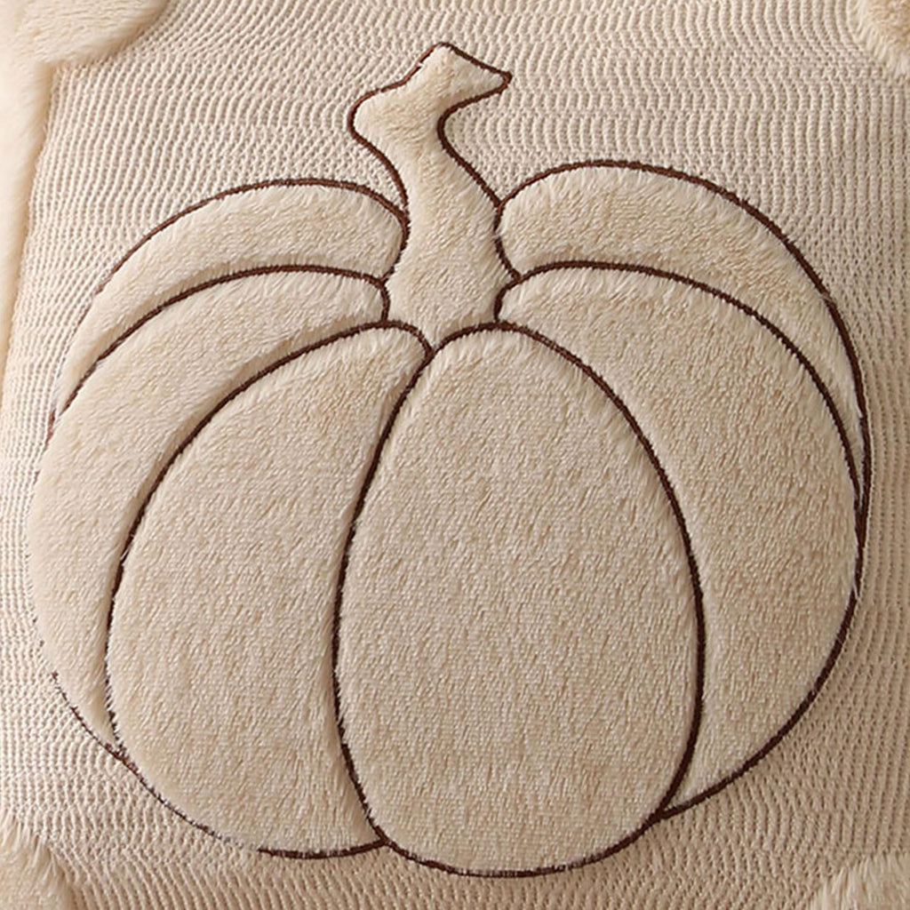 Beige Pumpkin Pillow Covers, 18×18, Set of 2 – view 2
