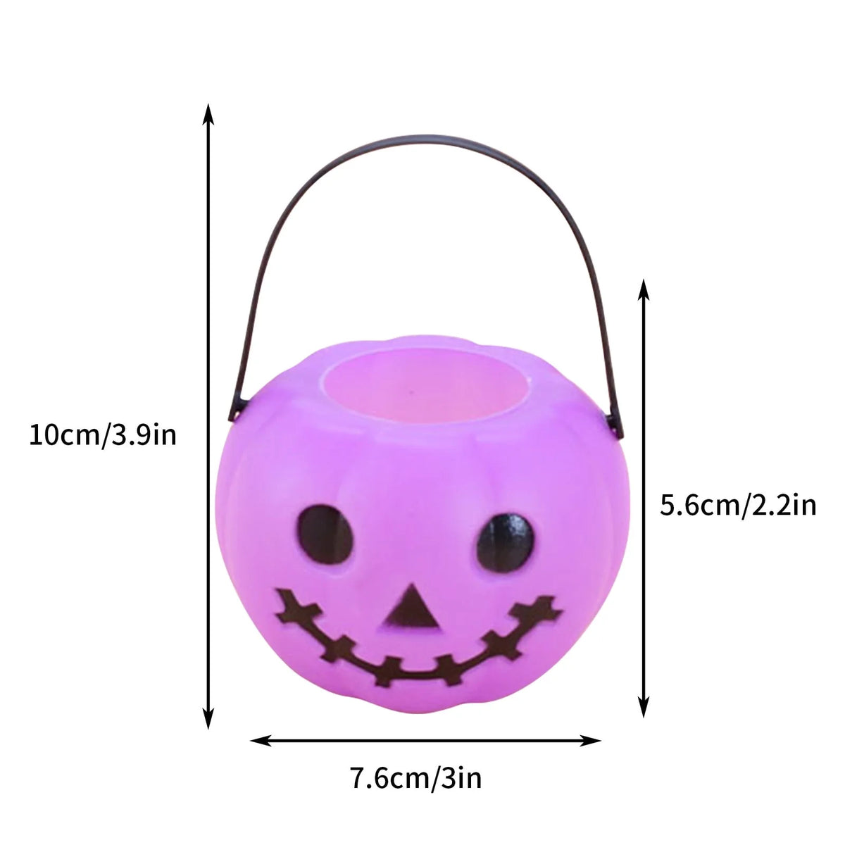 Halloween,Halloween Decorations ,Halloween Party Decorations,Halloween Pumpkin Bucket, Pumpkin Candy Bucket Plastic Lantern Bucket for Halloween Party Decorations Party Favors Purple