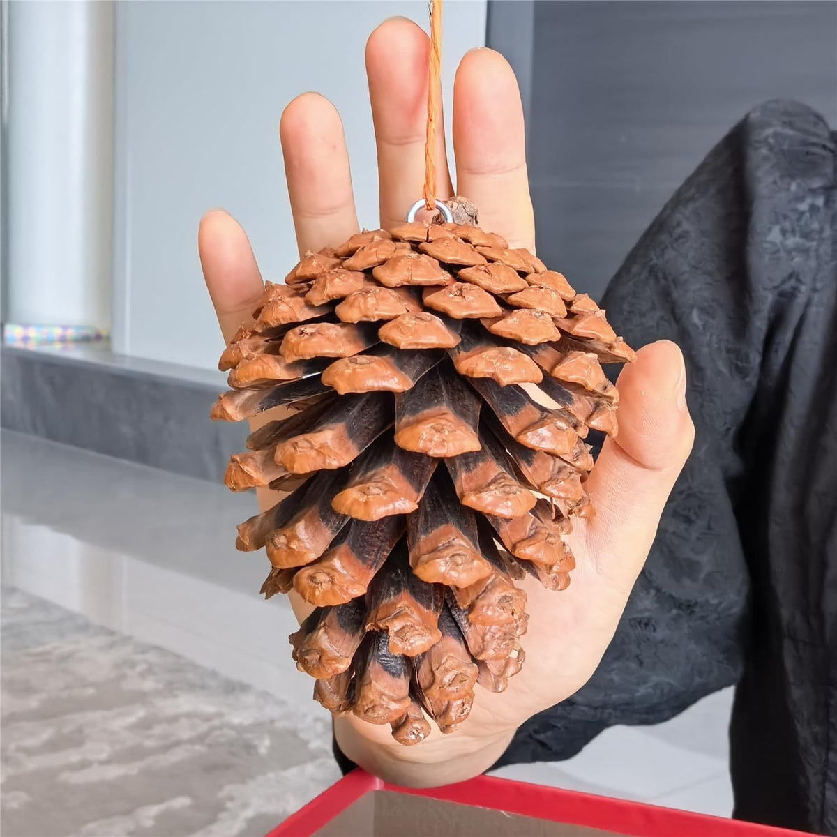 Natural Christmas DIY Decor Crafts Kit with Dried Orange Slices *25-30 Pcs, Cinnamon Sticks *12, Pine Cones *6-8, Gift Box Set, DIY Holiday Decorations for Christmas Wreaths, Tree Ornaments, Home