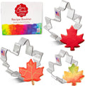 Ann Clark Maple Leaves Cookie Cutter Set of 3, Made in USA
