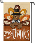 Thanksgiving Garden Flag Outdoor Decoration, Courtyard Double Sided Turkey House Flag, Used for Thanksgiving Decoration