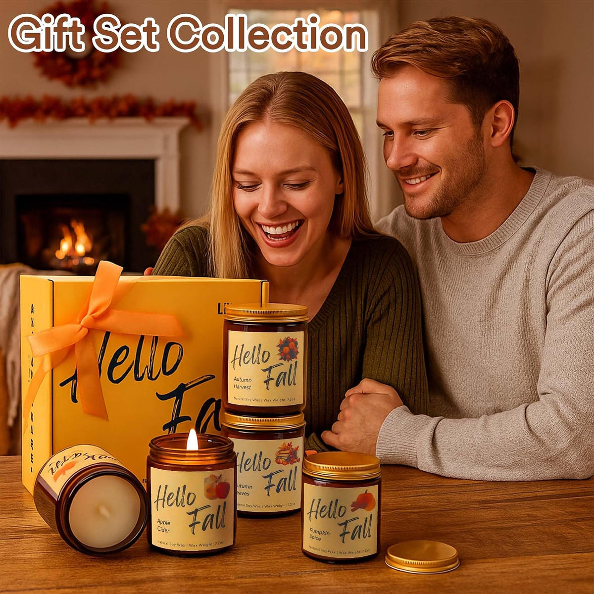 Hello Fall Soy Candle Set of 4 – view 5
