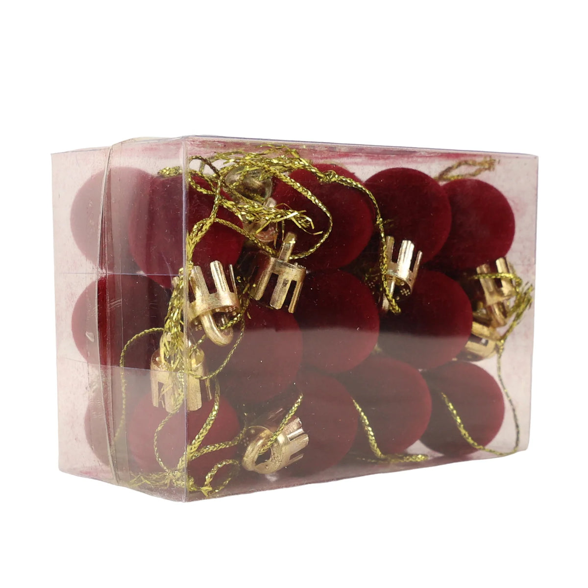Mini Flocked Ball Ornaments, Set of 24 – view 6