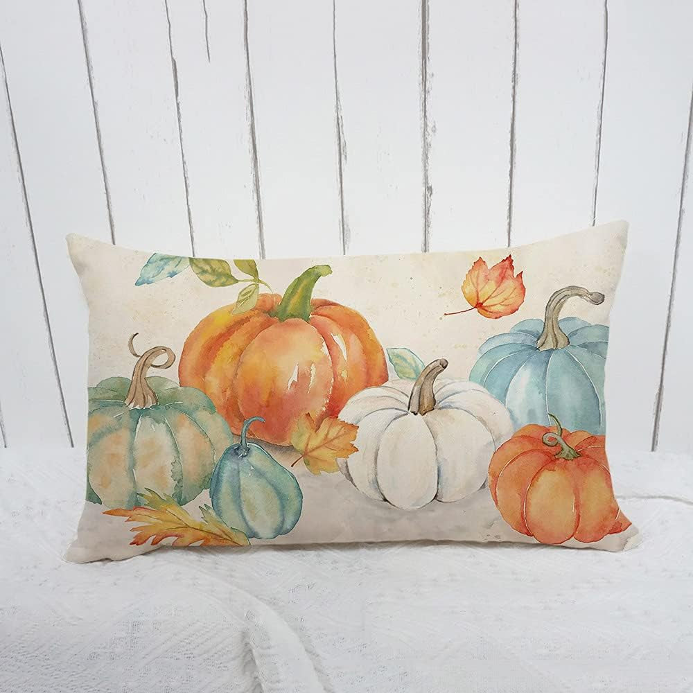 Fall Pumpkins Lumbar Pillow Cover, 12×20 – view 4