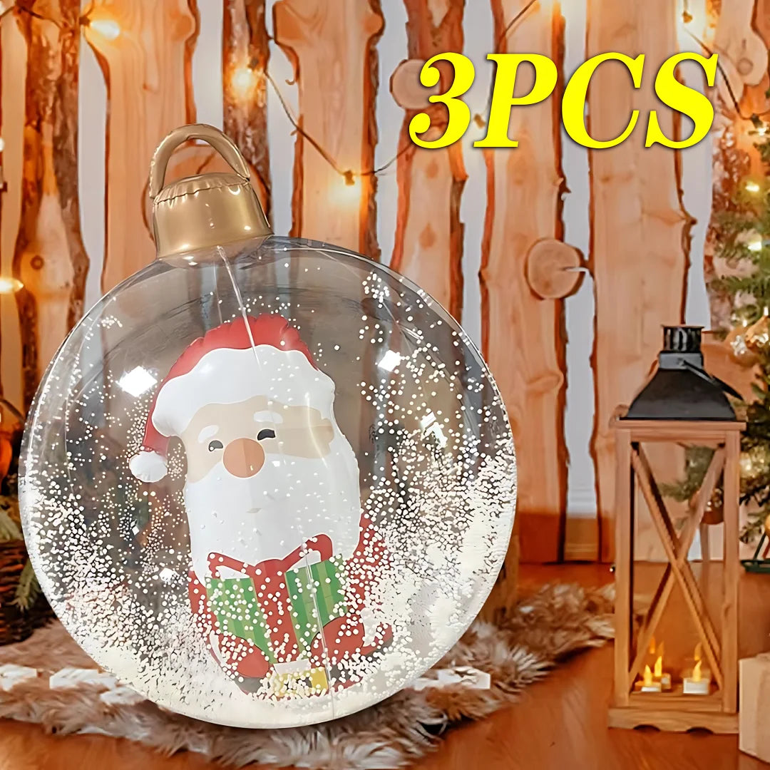 Light-Up Inflatable Christmas Balloons, 60 cm – view 2