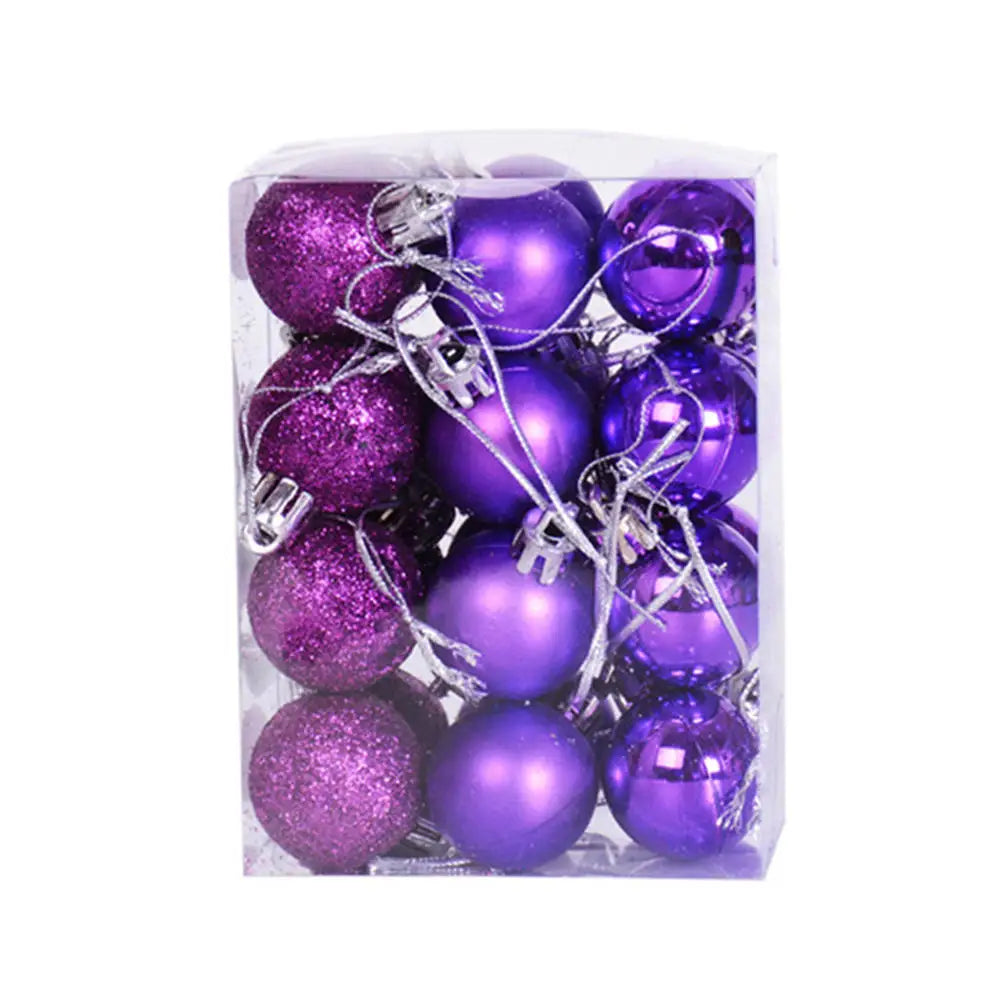 Mini Flocked Ball Ornaments, Set of 24 – view 12