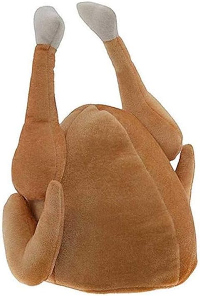 Plush Turkey Hat - Funny Thanksgiving Costume for Kids & Adults
