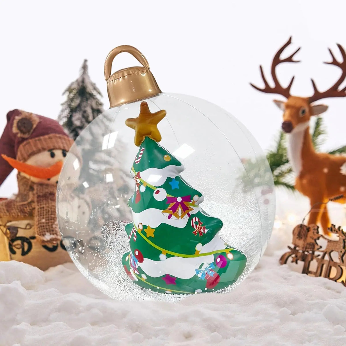 Light-Up Inflatable Christmas Balloons, 60 cm – view 5