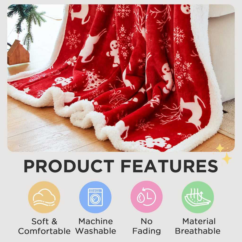 Christmas Wearable Blanket Hoodie – view 8
