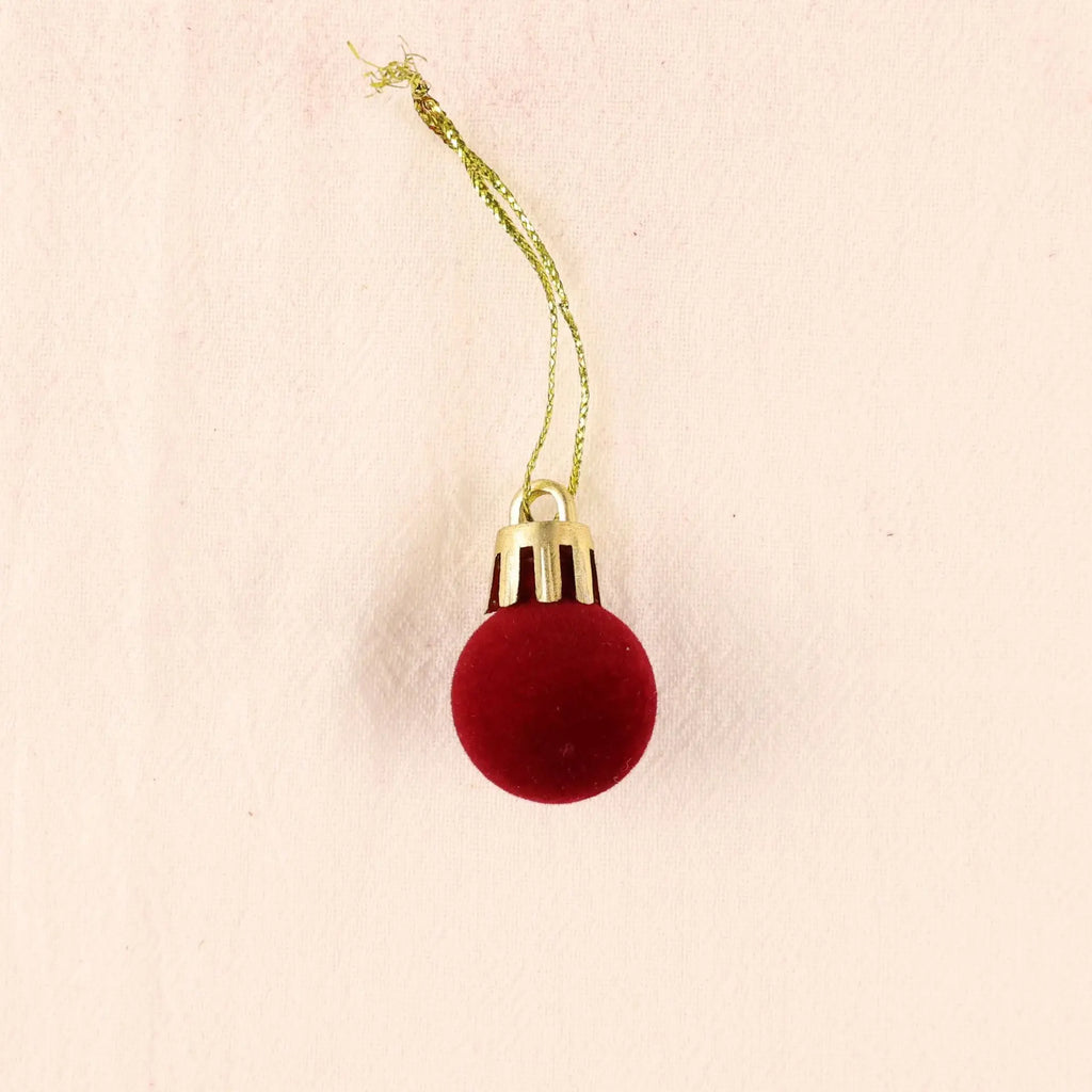 Mini Flocked Ball Ornaments, Set of 24 – view 4