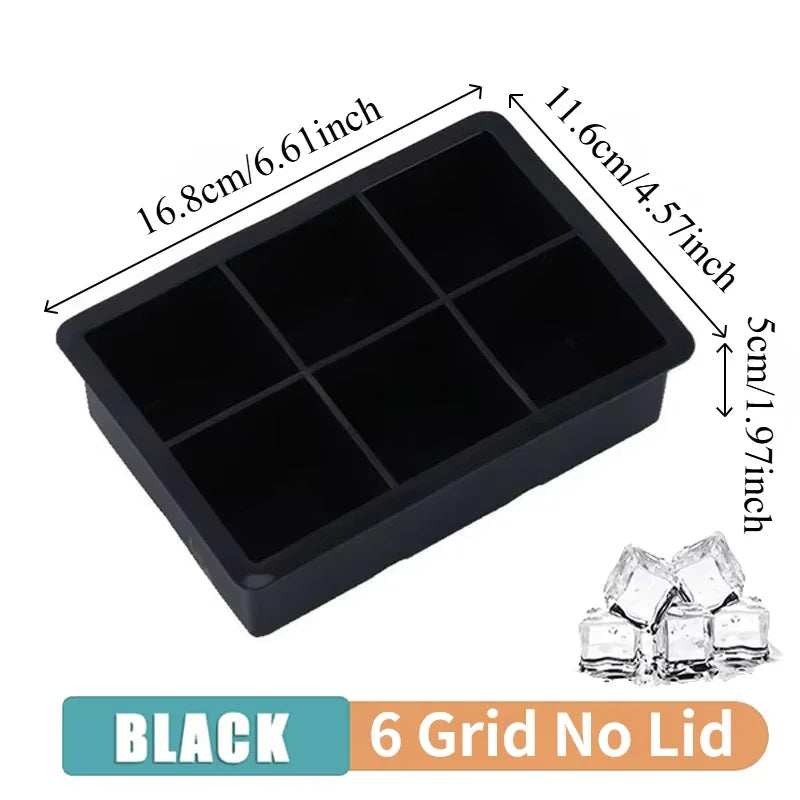 Safe Silicone Ice Cube Molds with Lid Spherical Ice Molds Reusable Whiskey Ice Cube Molds Cocktail Freezer DIY Homemade Barware